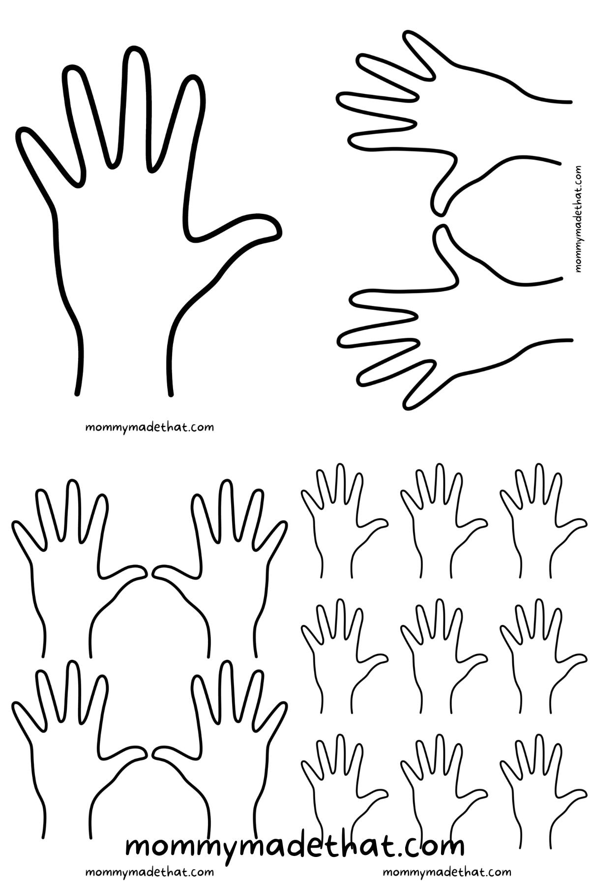 Hand Template Free Printable