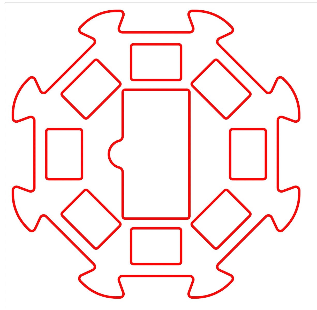 Mexican Train Dominos Train Station Hub Lasercutter Files Svg 
