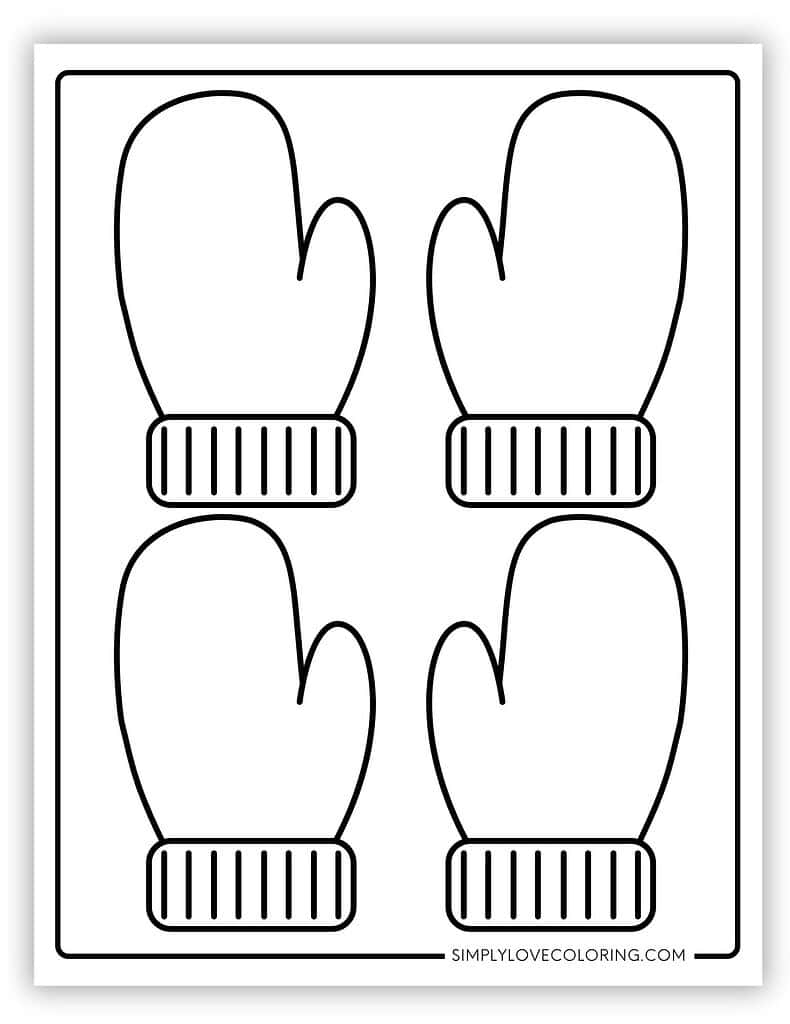 Gloves Template Printable