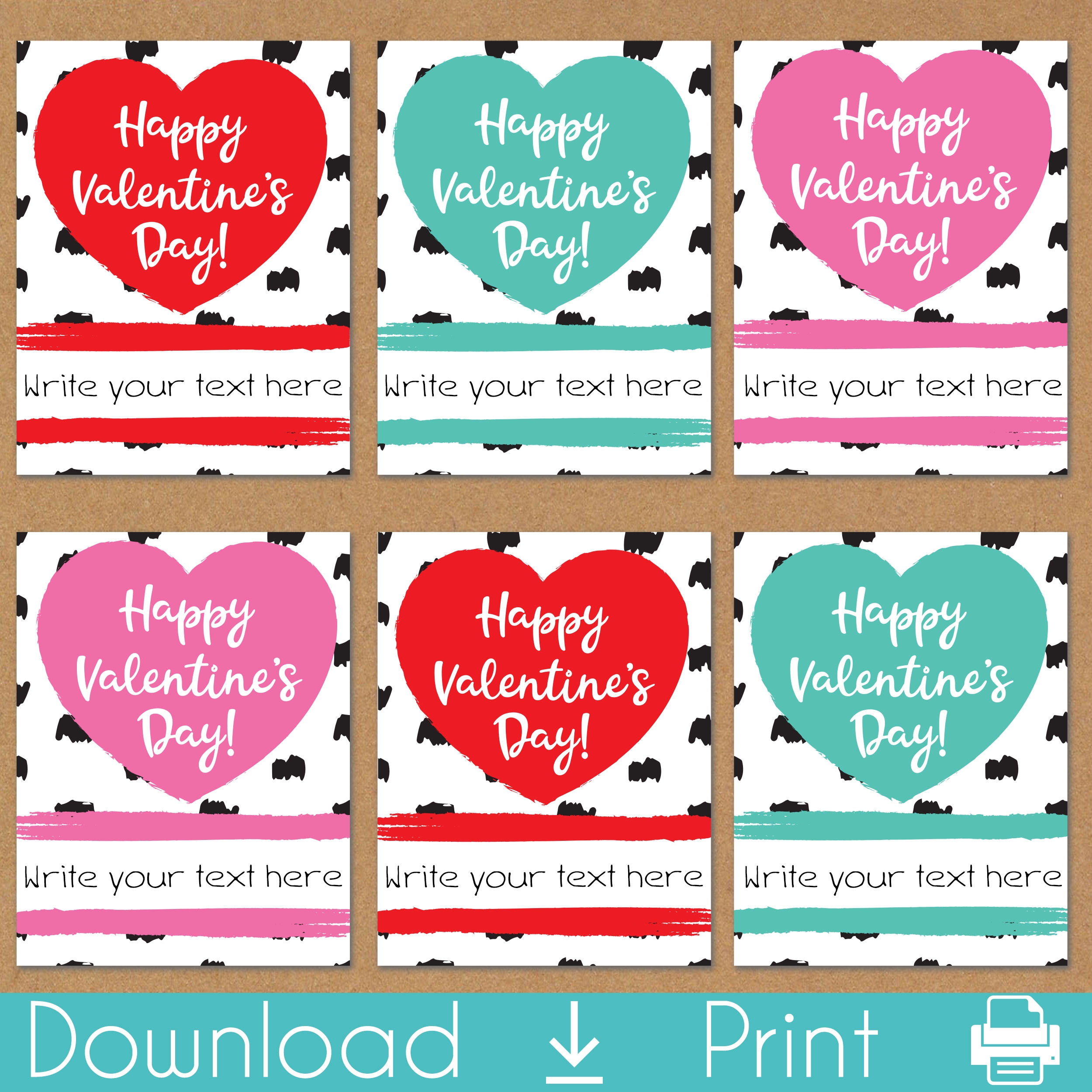 Valentines Day Card Template Printable