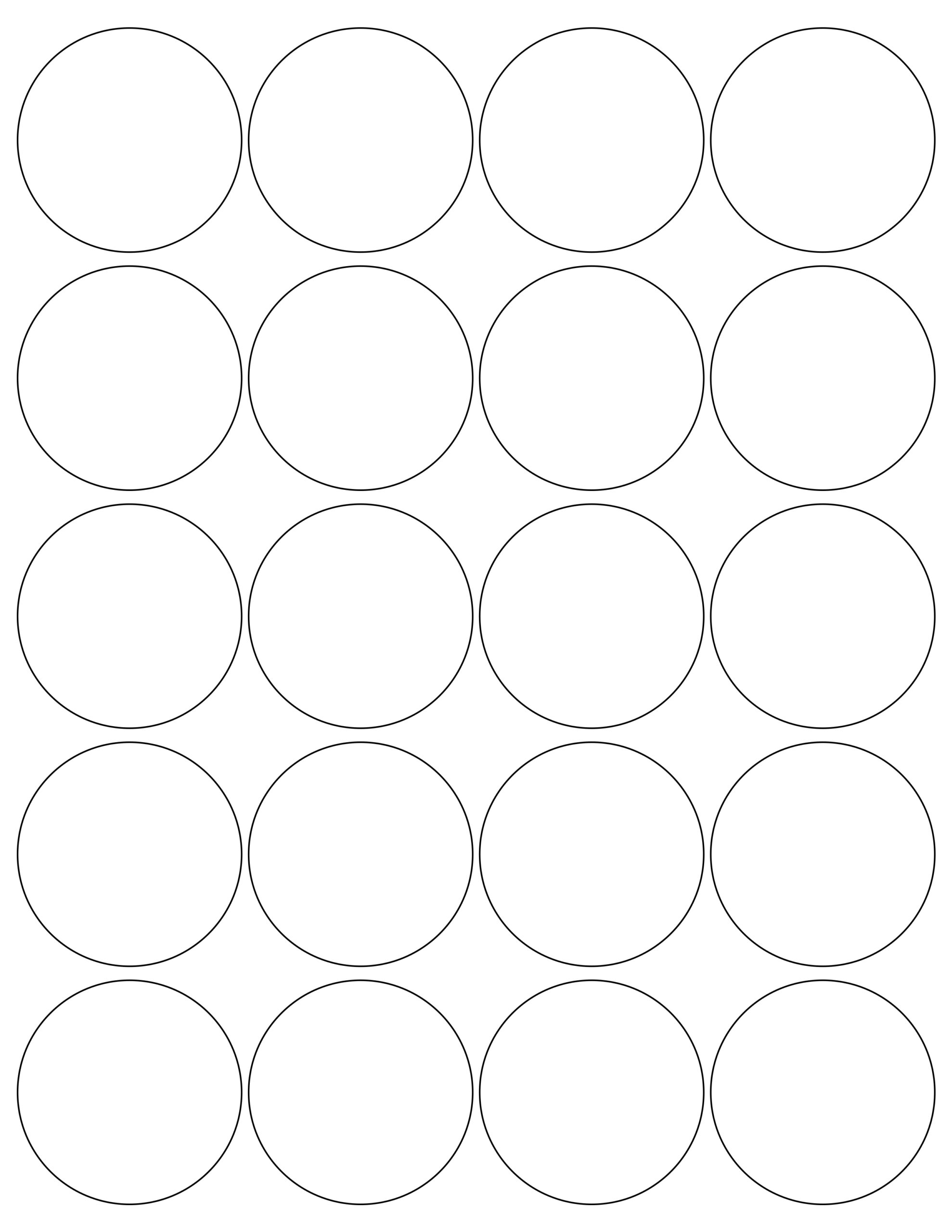 Free Printable Round Labels Template