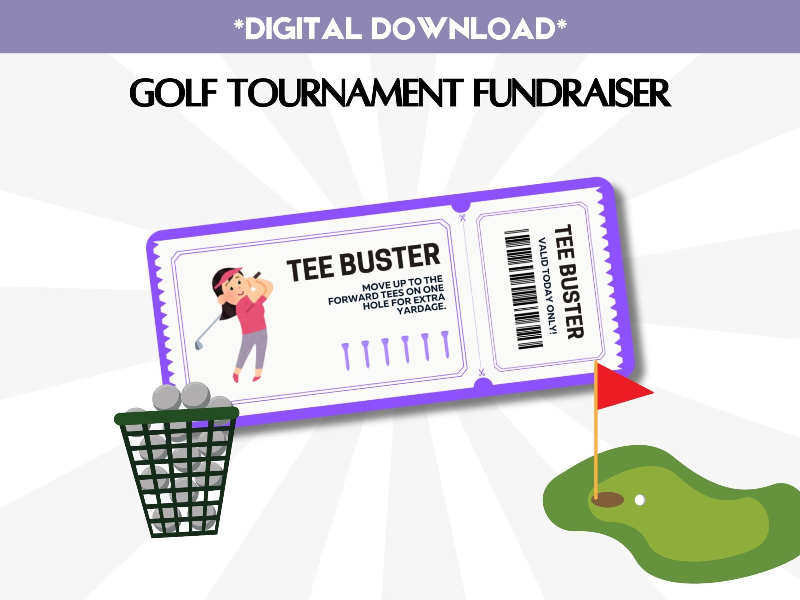 Mulligans Ticket Template Etsy