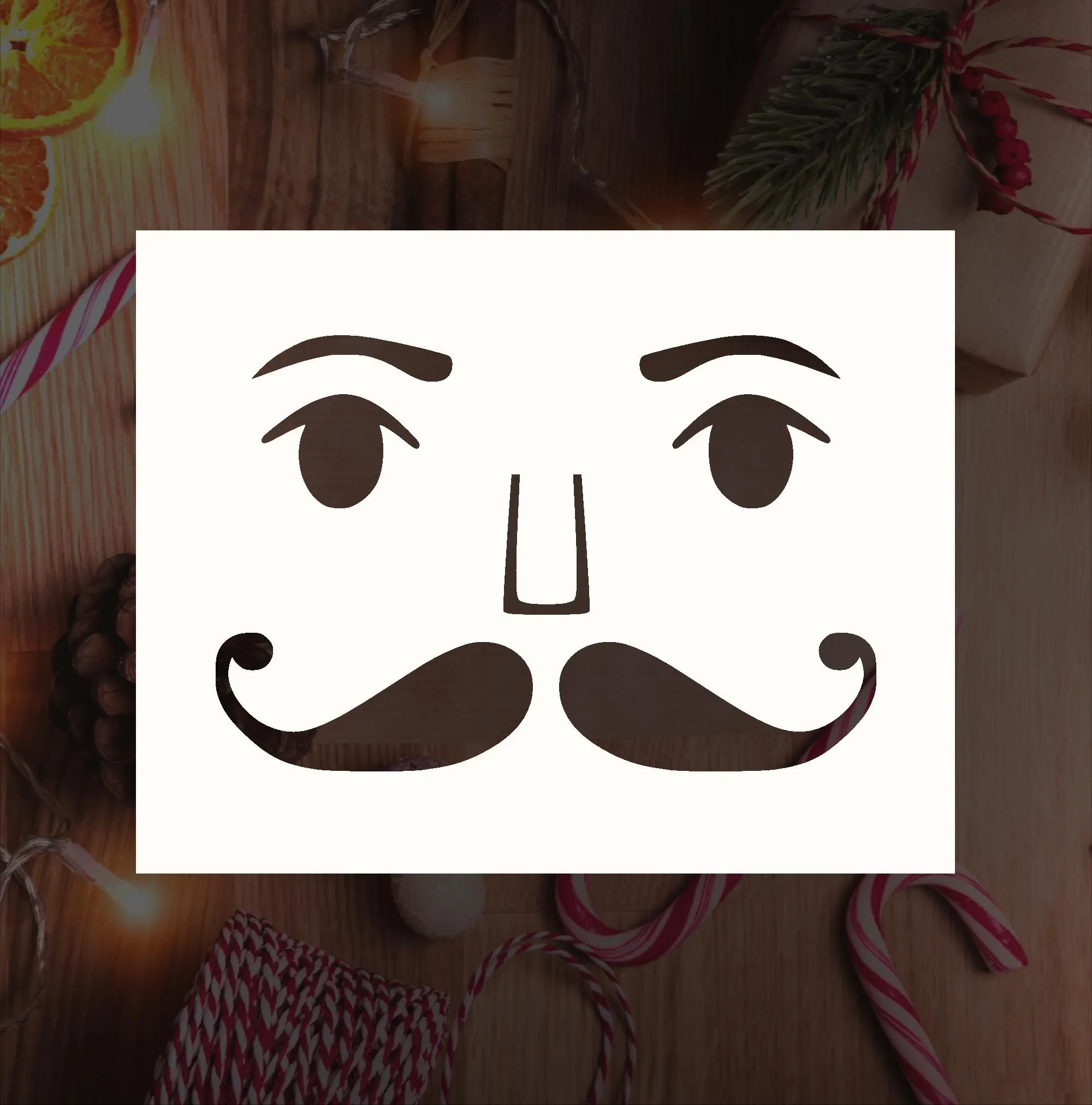 Nutcracker Face Reusable Stencil many Sizes Etsy