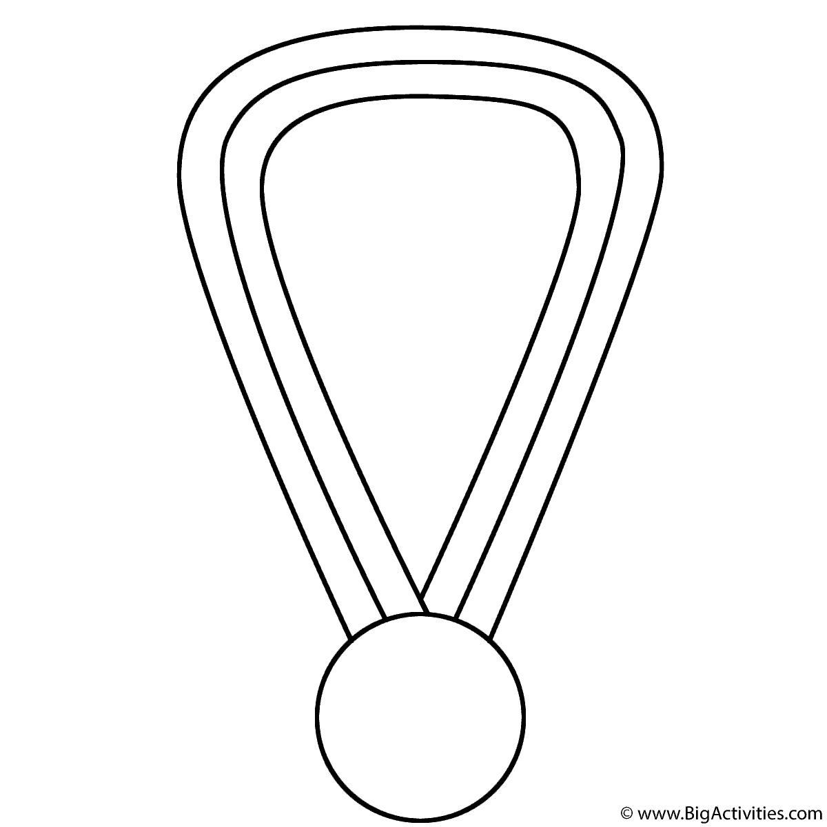 Olympic Gold Medal Coloring Page Olympics 