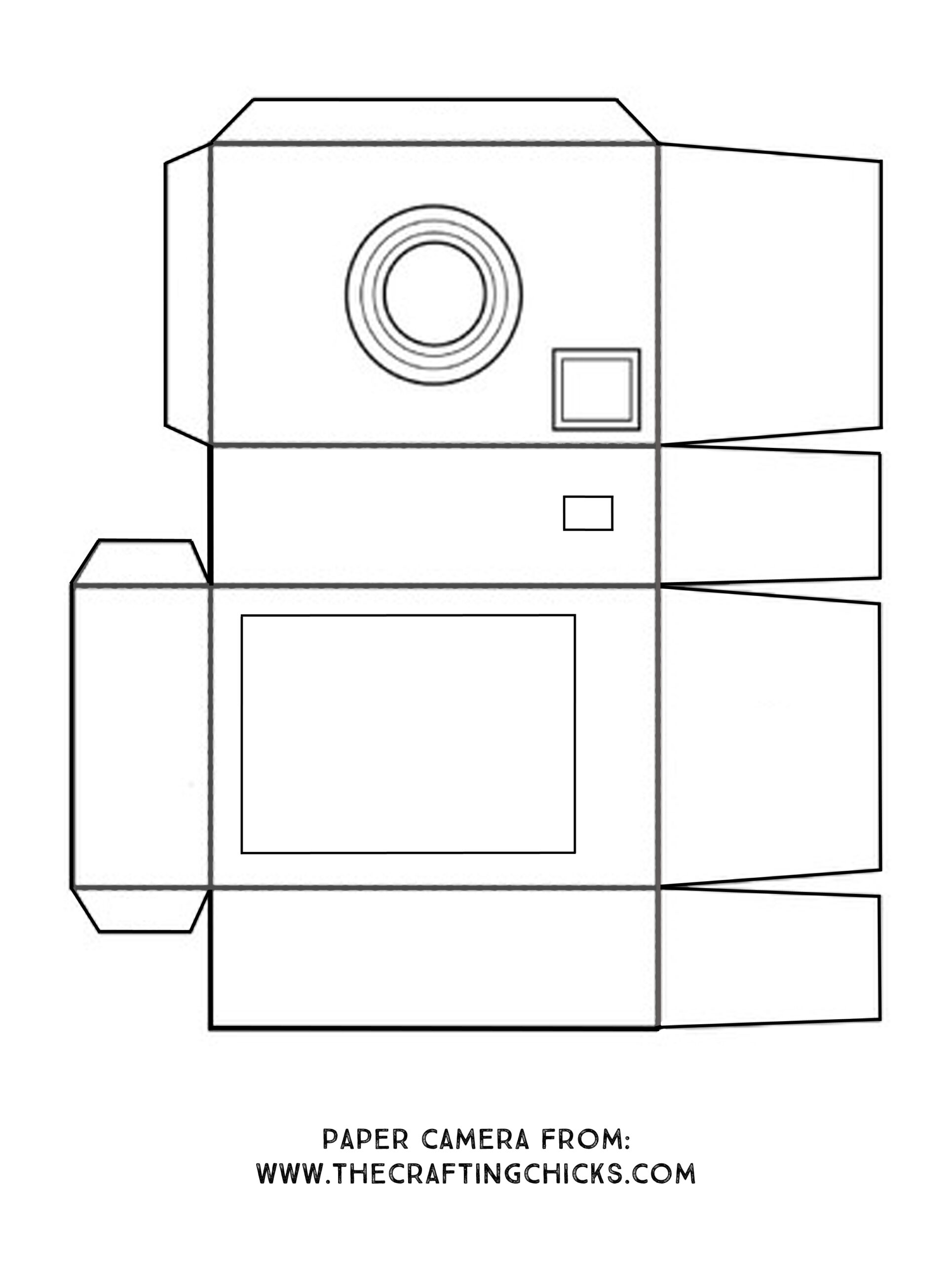 Paper Camera Template TP3553E EasyEmboss Cameras