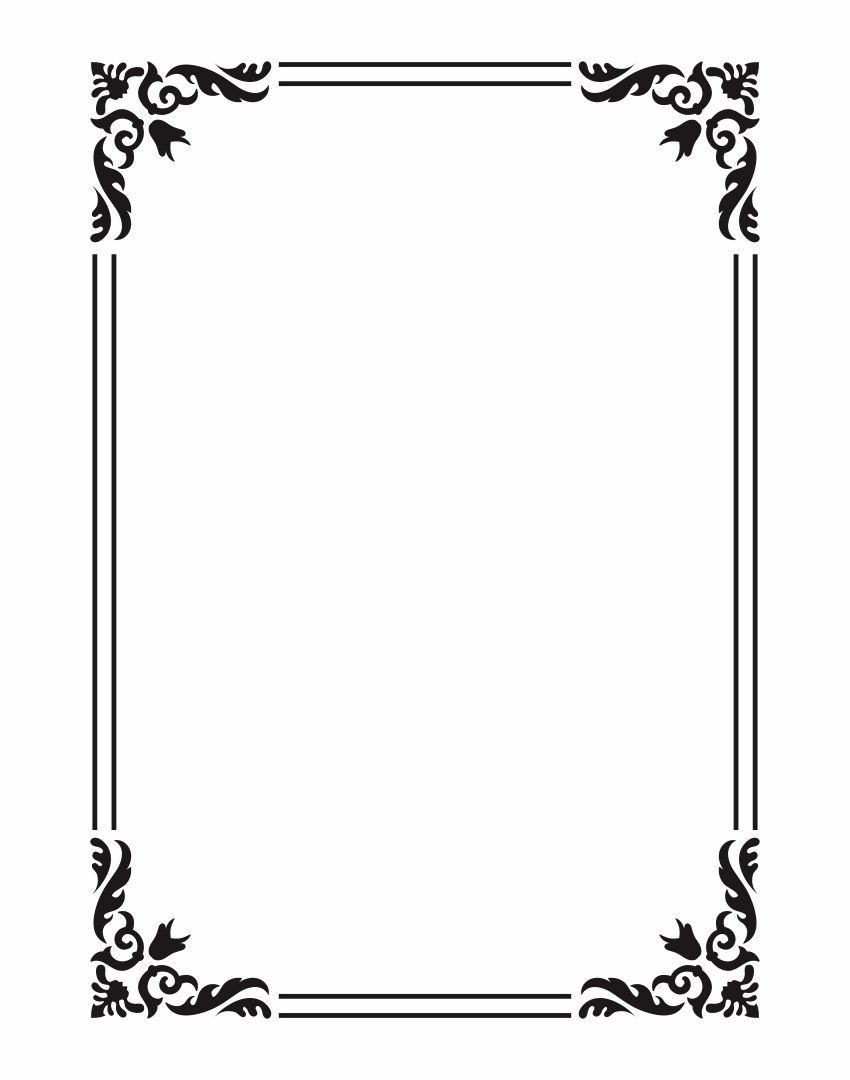 Frame Template Printable Frame Template Printable