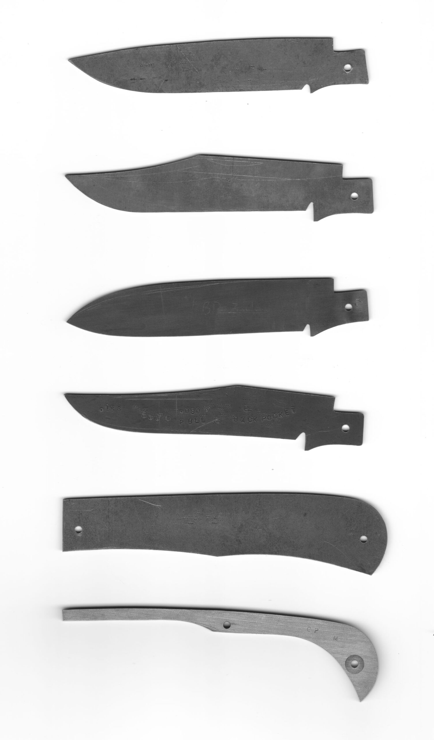 Printable Folding Knife Templates