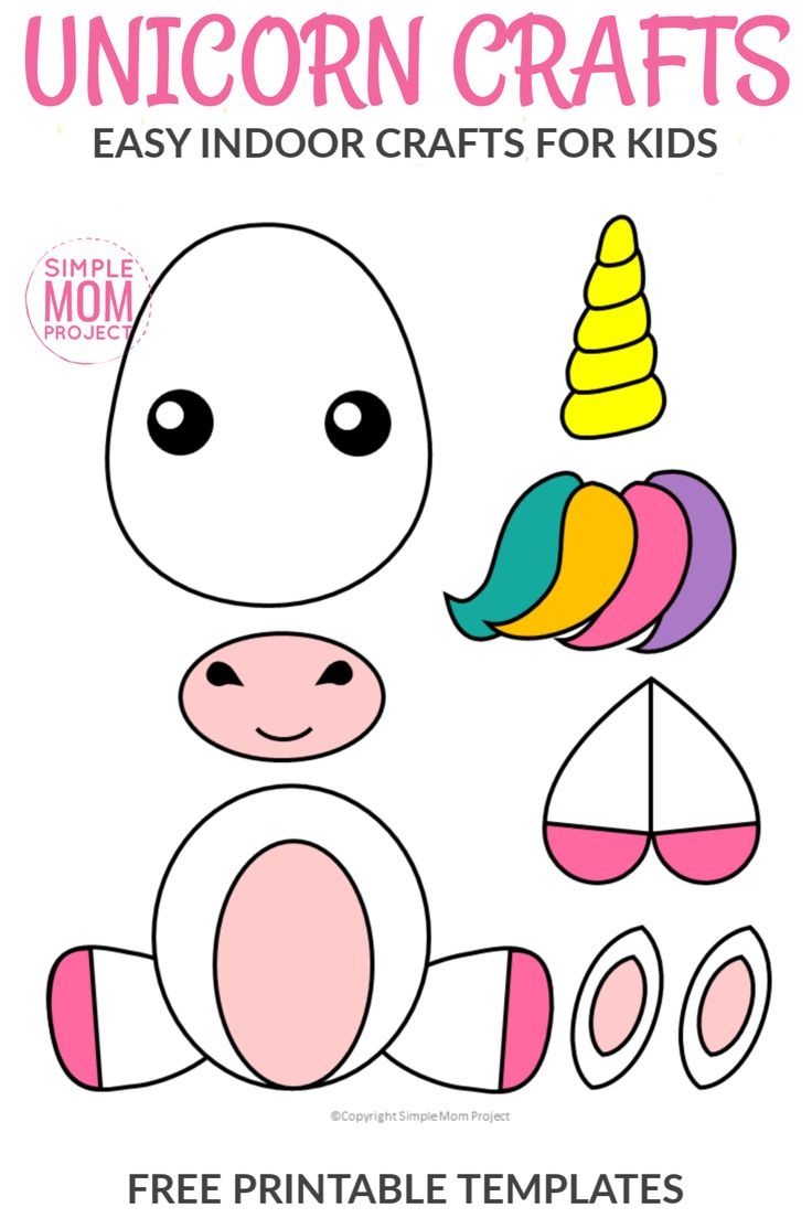 Printable Unicorn Craft Template