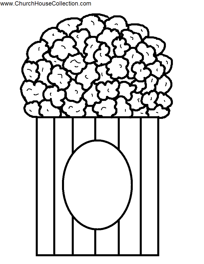 Free Printable Popcorn Kernel Template