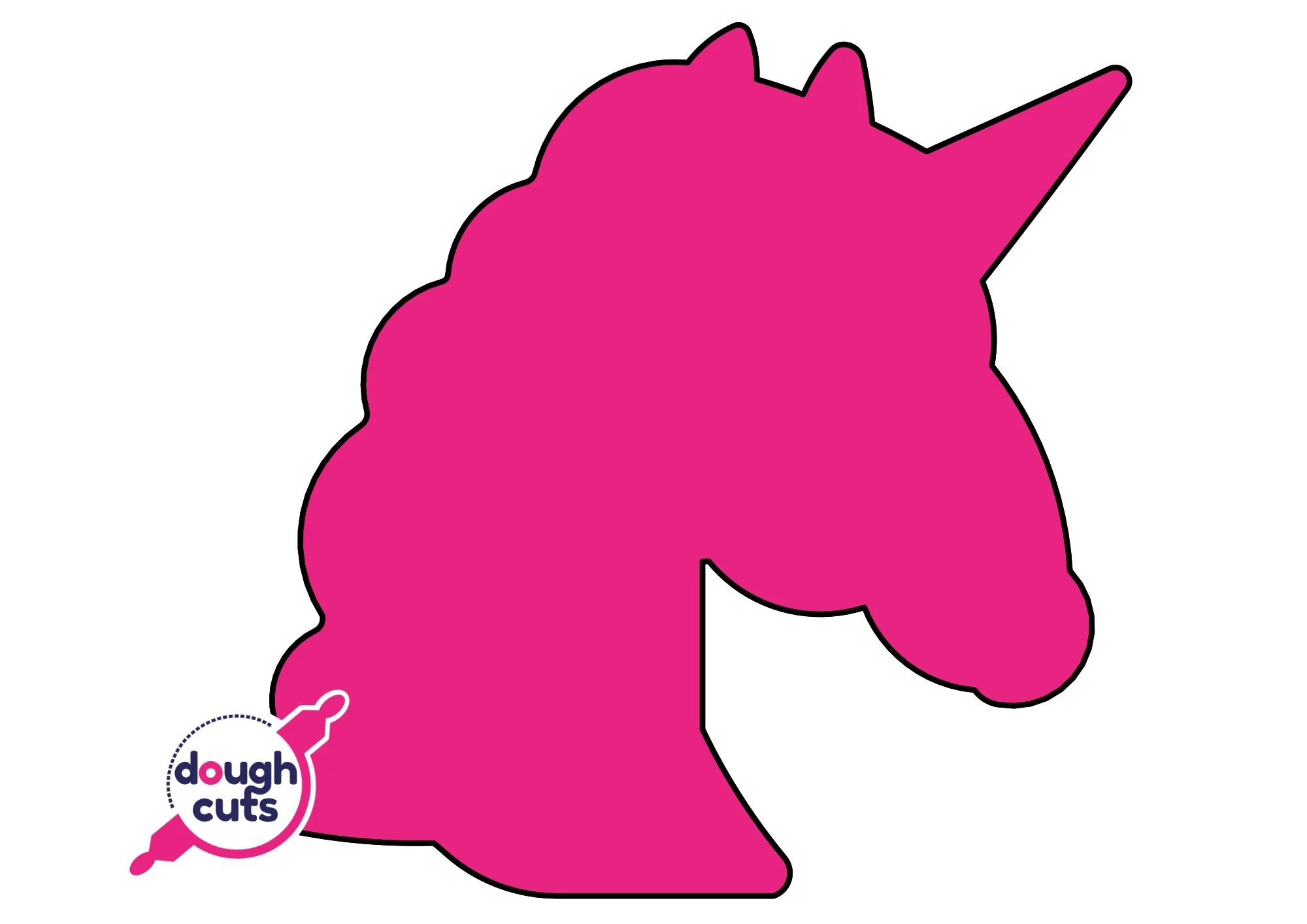 PRINT AT HOME Unicorn Cookie Cake Template 11 Tall DoughCuts