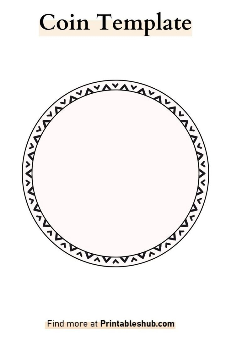 Printable Blank Coin Templates