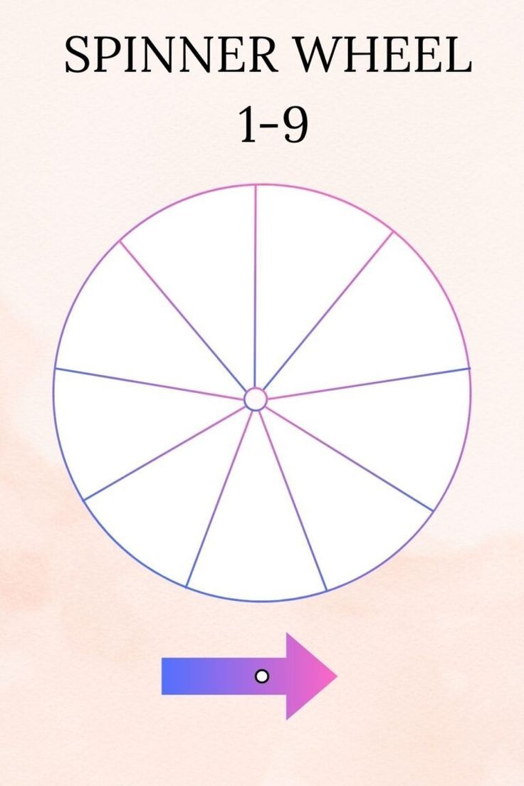 Printable Blank Spinner Wheel Templates 1 9 PDF