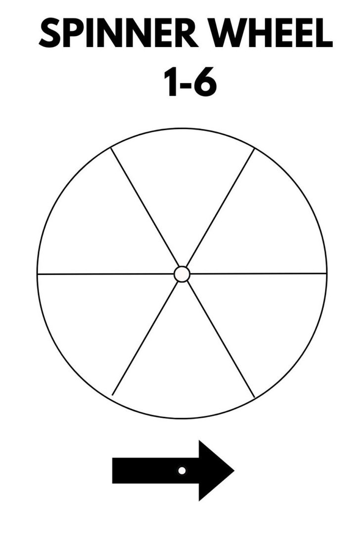 Printable Blank Spinner Wheel Templates PDF Included