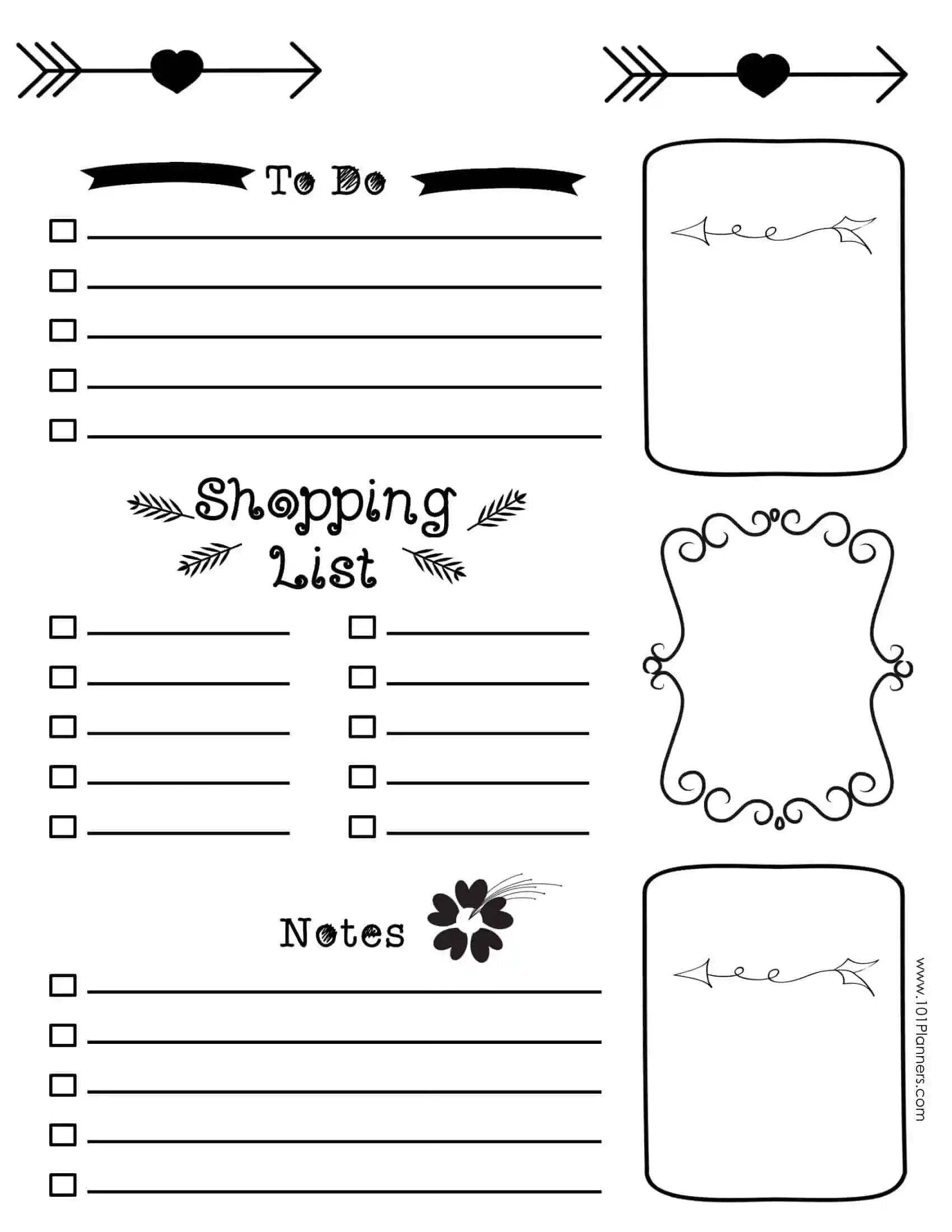 Journal Printable Template