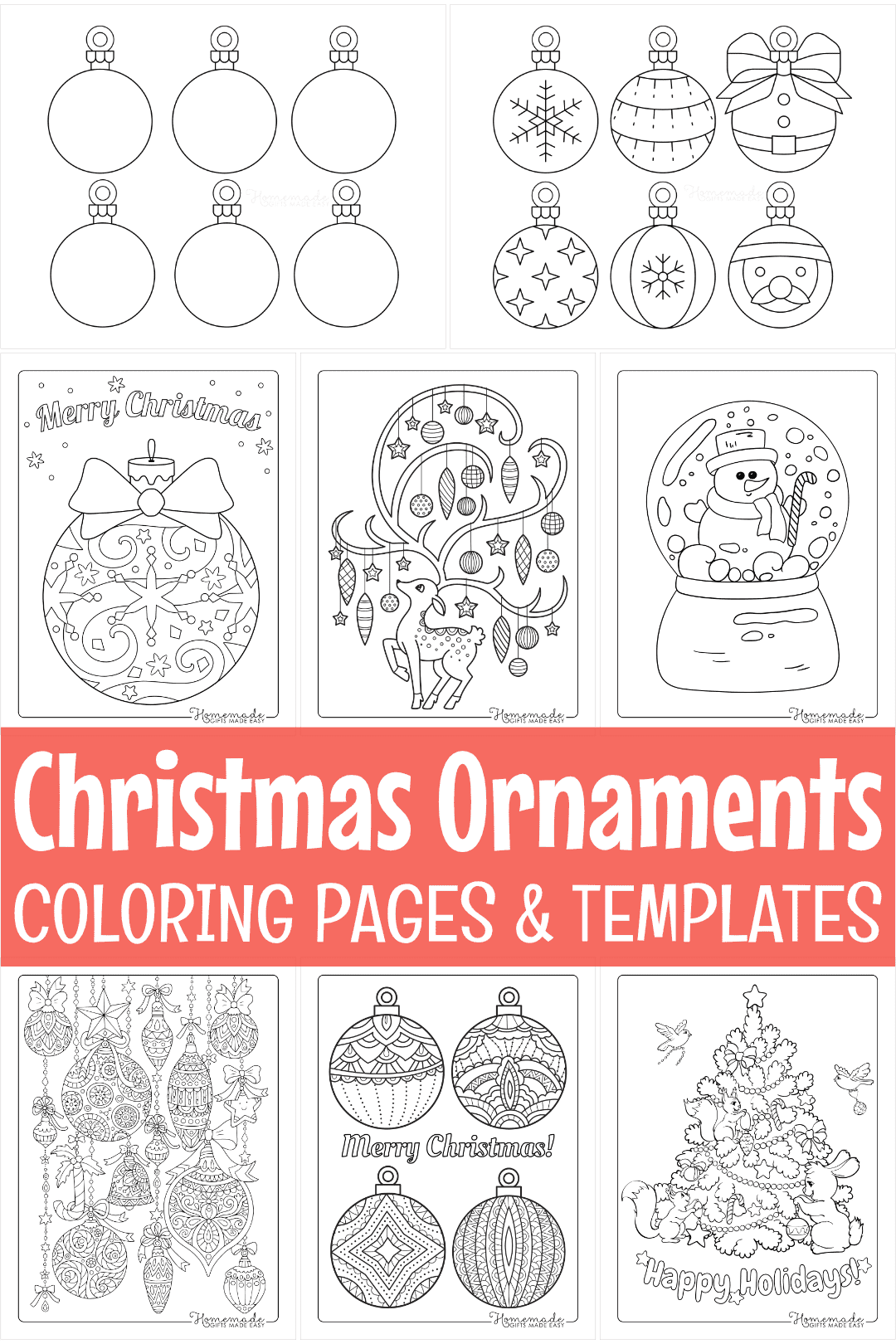 Christmas Tree Ornament Templates Printable