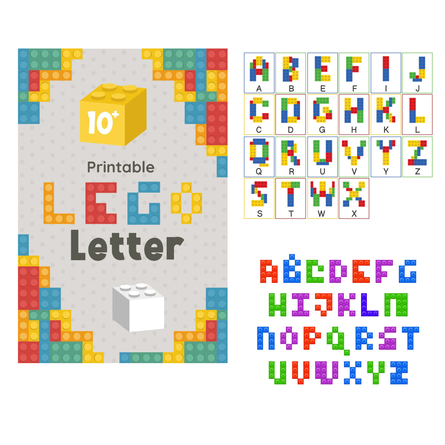Printable LEGO Letters Printable LEGO Letters Alphabet Cards Printable LEGO Letters Printable LEGO Letters Alphabet Cards