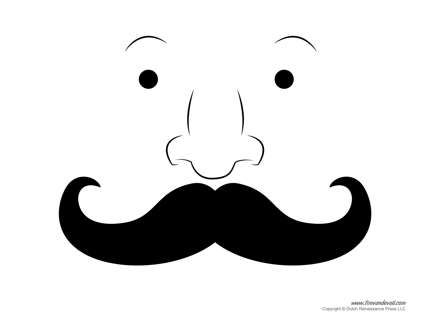 Printable Mustache Templates Mustaches For Kids