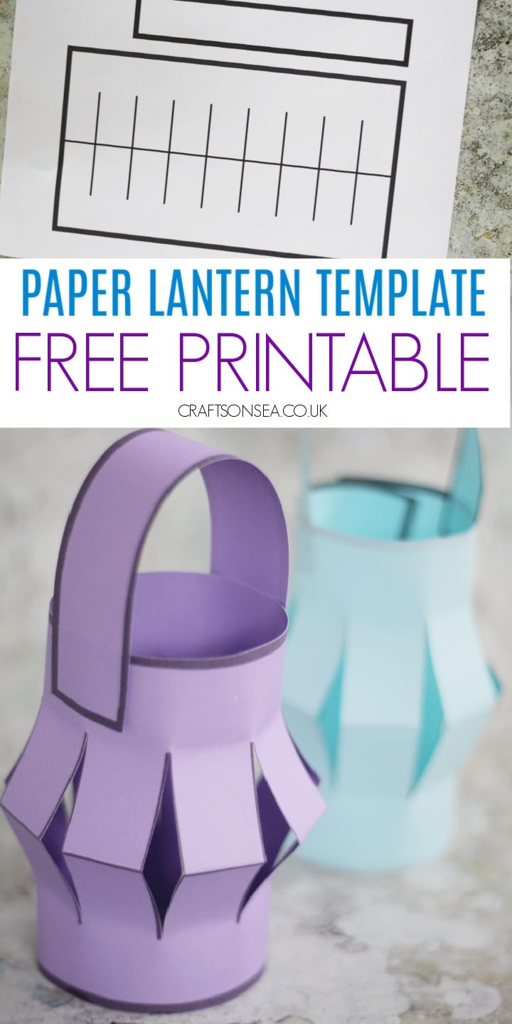 Printable Paper Lantern Template FREE PDF Crafts On Sea
