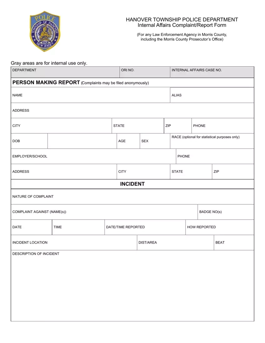 Printable Police Report Form Fill Out Printable PDF Forms Online