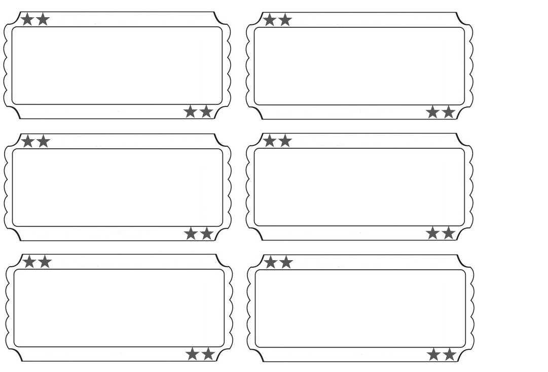 Ticket Template Printable Free