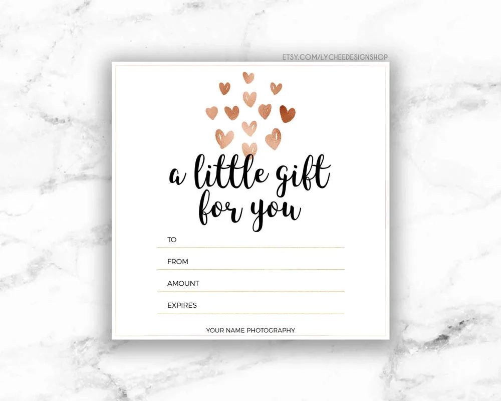 Gift Template Printable