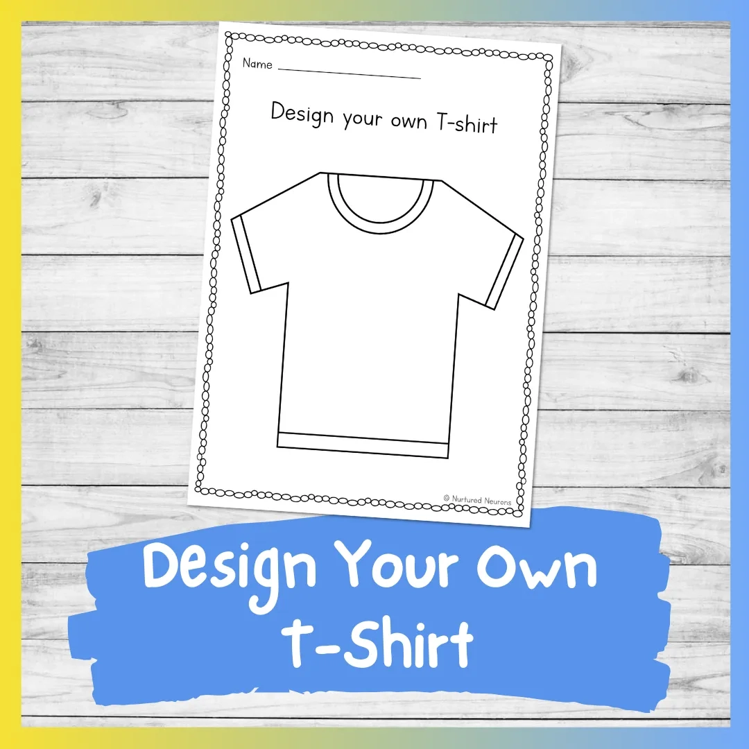Printable Tee Shirt Template Worksheet Create Your Own Tee Design 