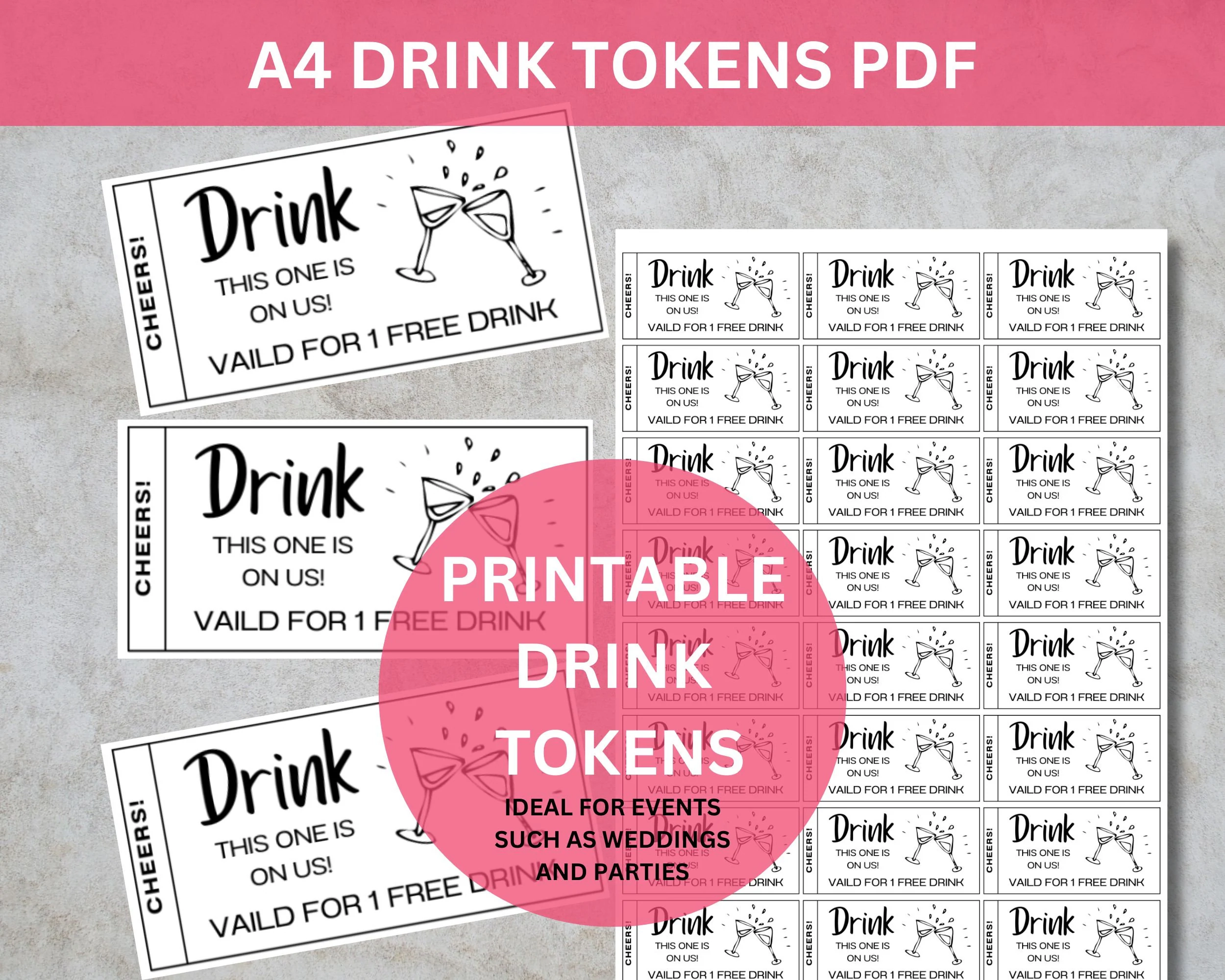 Free Printable Drink Voucher Template