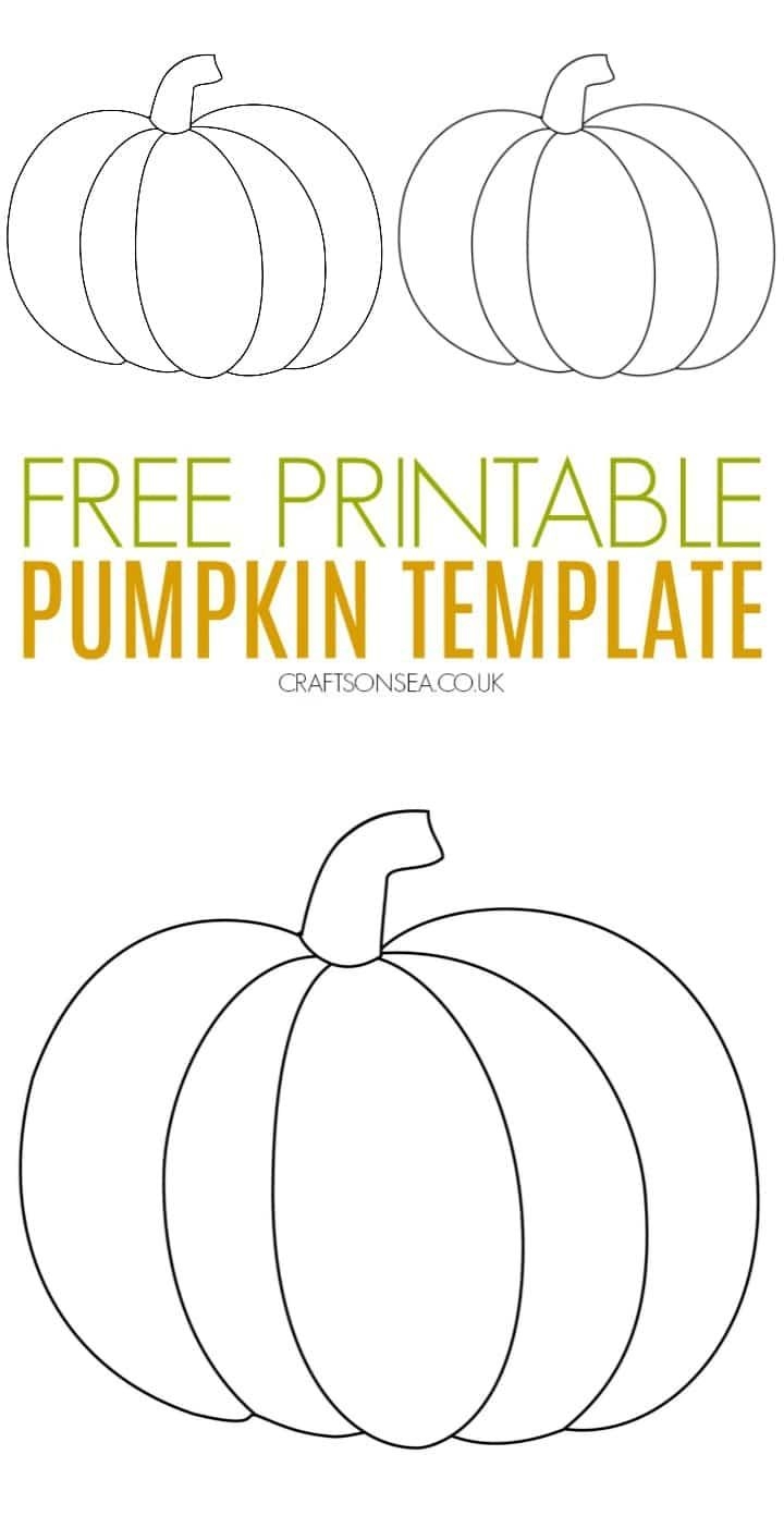 Pumpkin Craft Template FREE Printable PDF Crafts On Sea