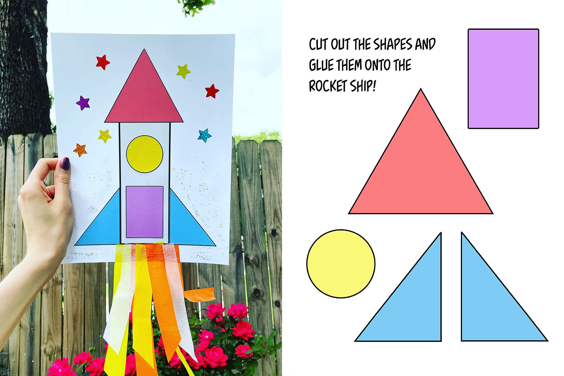 Free Printable Rocket Ship Templates