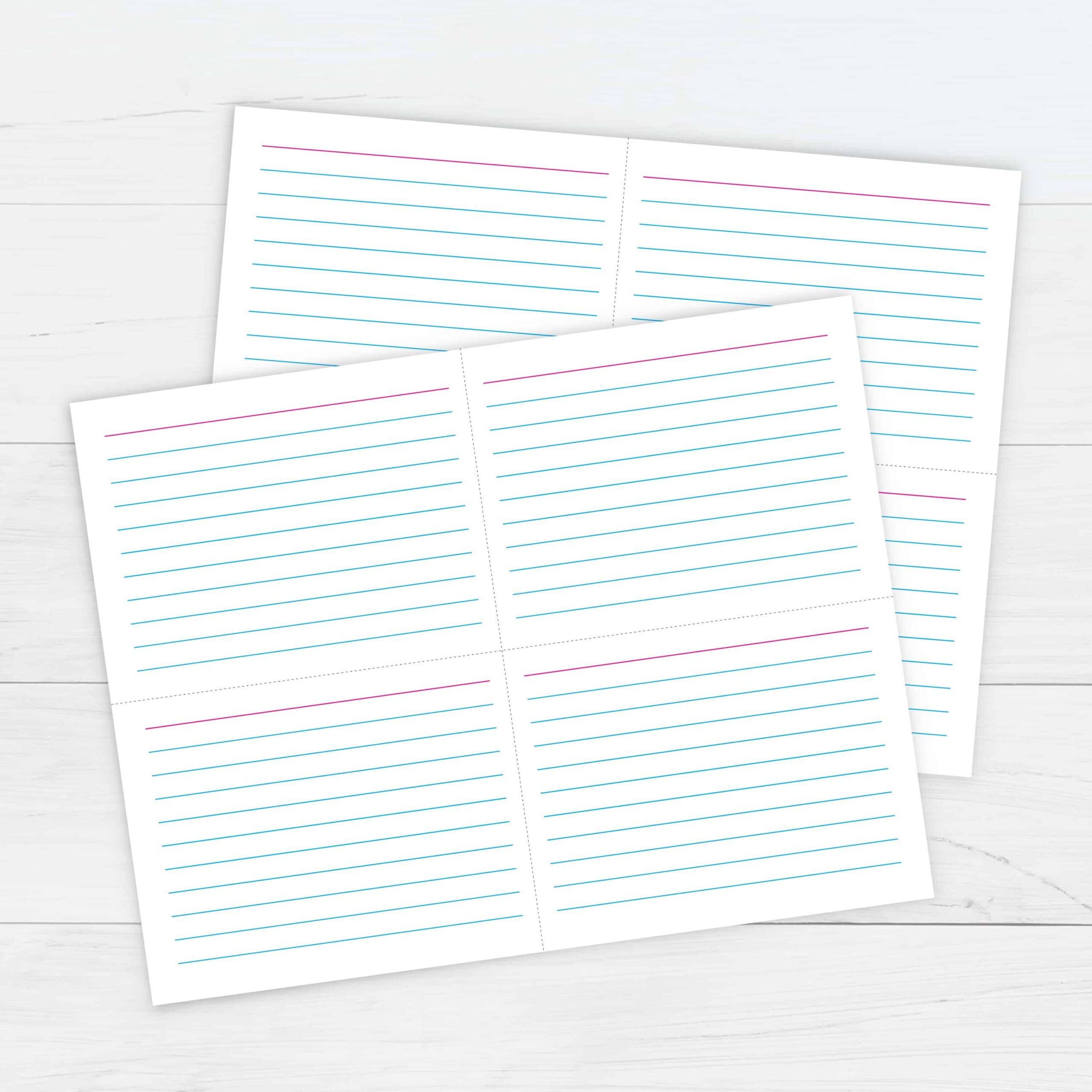 Ruled Index Cards Template Free Printable Download Ruled Index Cards Template Free Printable Download