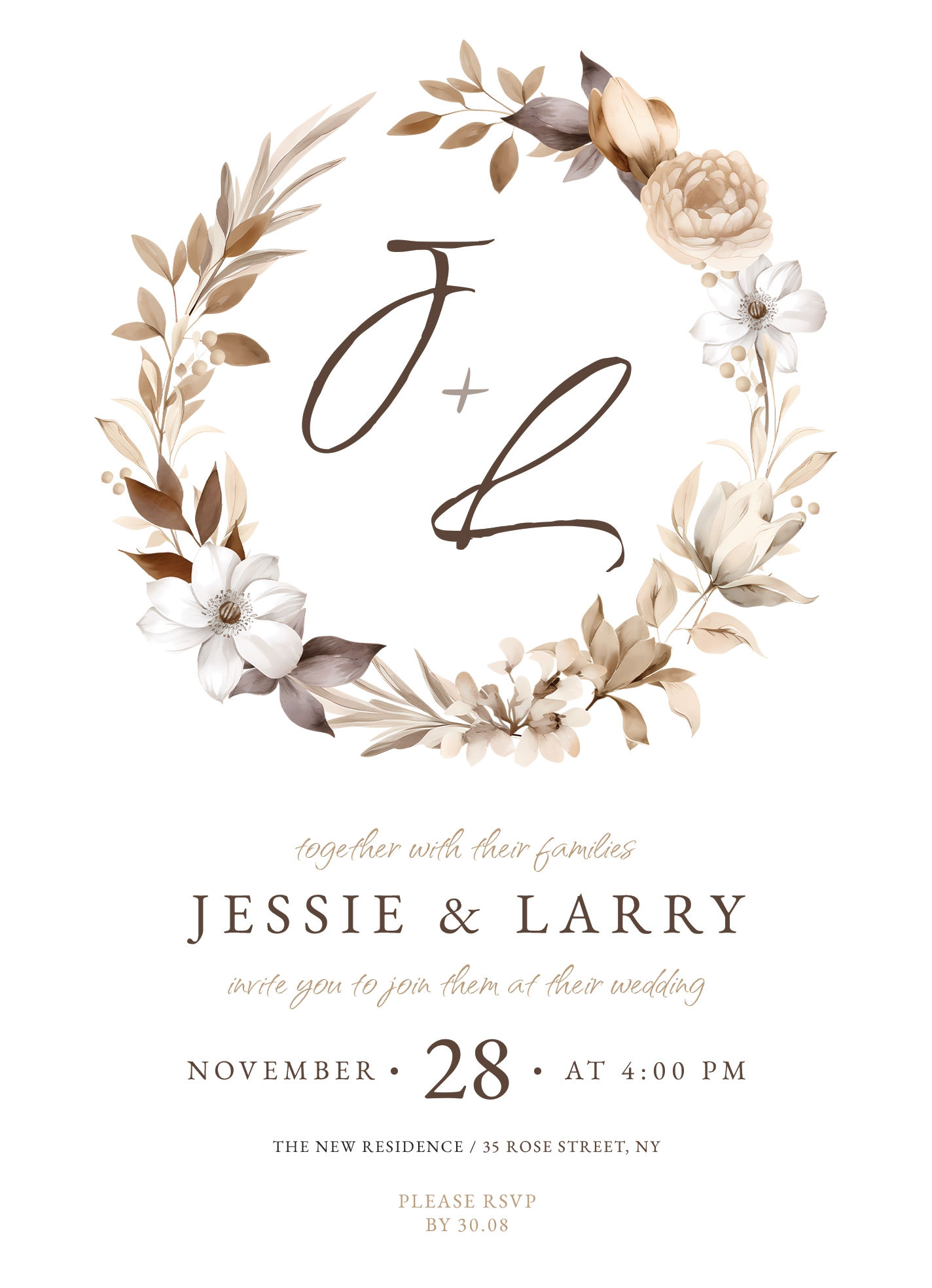 Free Printable Rustic Wedding Invitations Templates