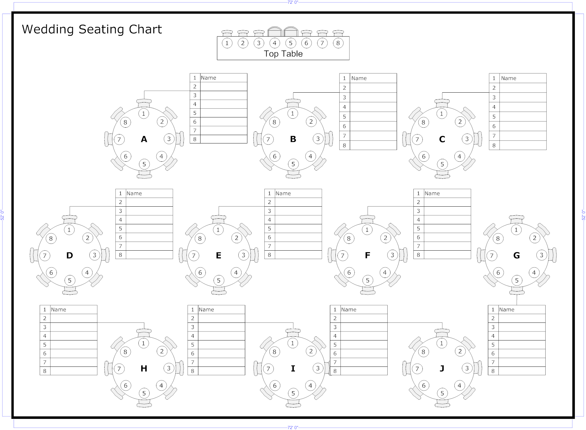 Free Printable Seating Chart Template