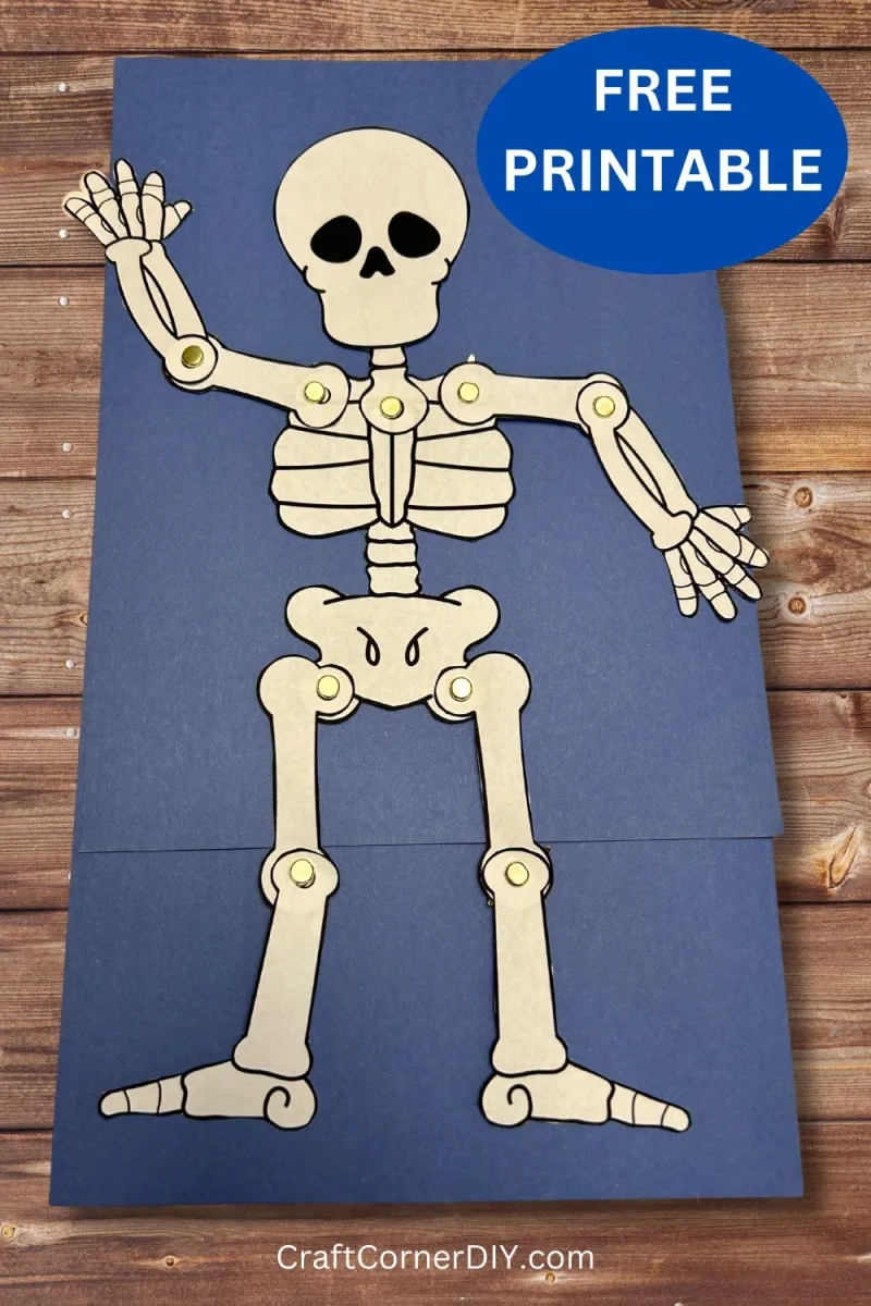 Cut Out Printable Skeleton Bones Template
