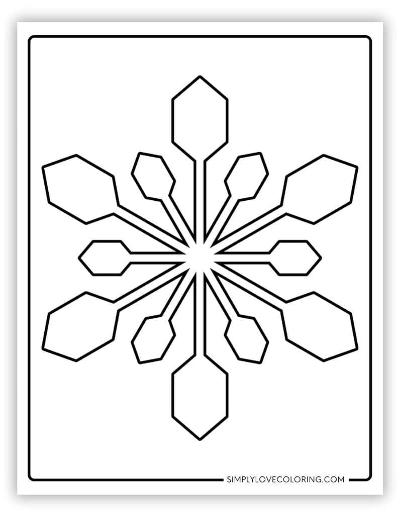 Large Snowflake Template Printable