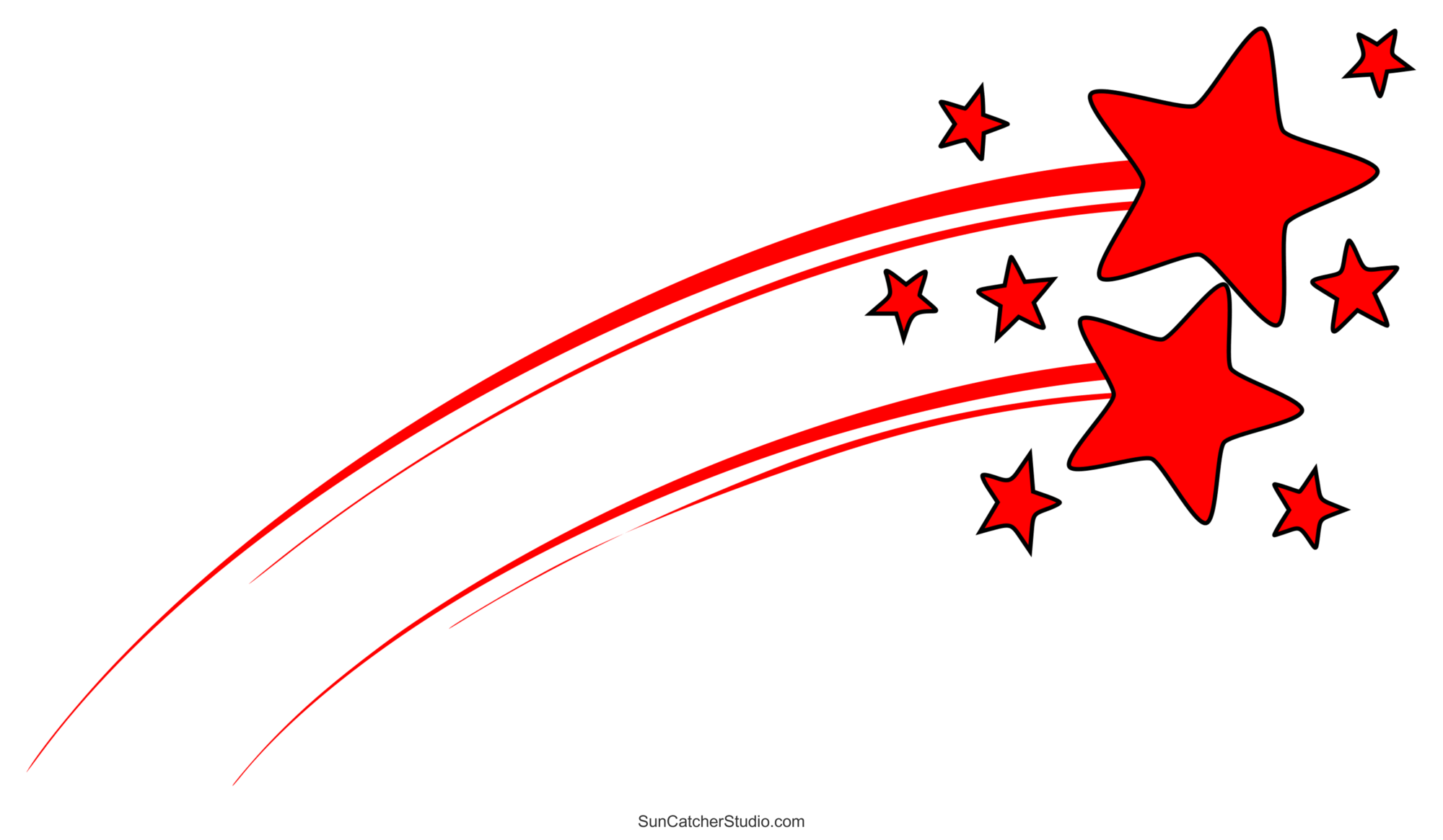 Free Printable Shooting Star Template