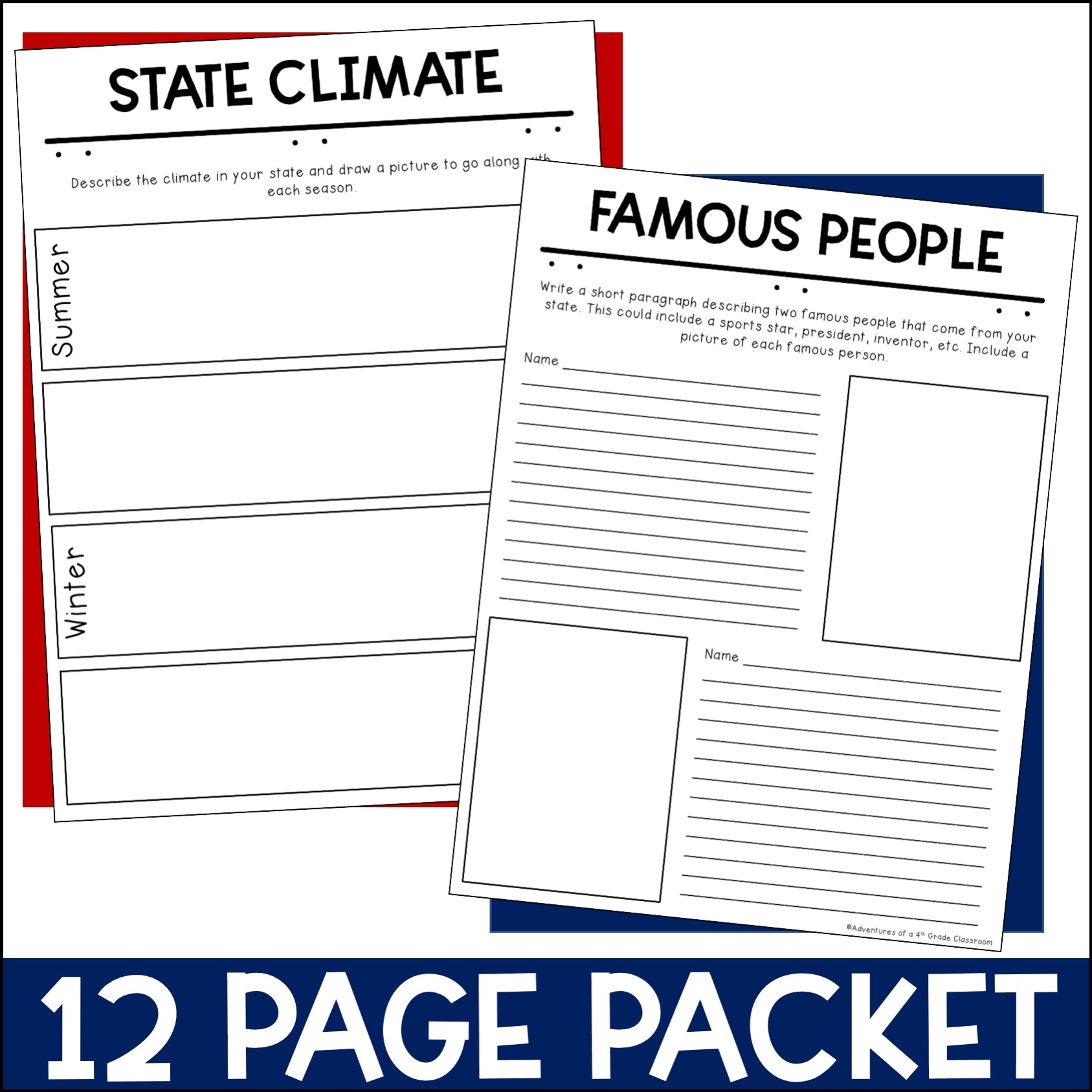 State Report And Float Research Project Bundle Worksheets Library