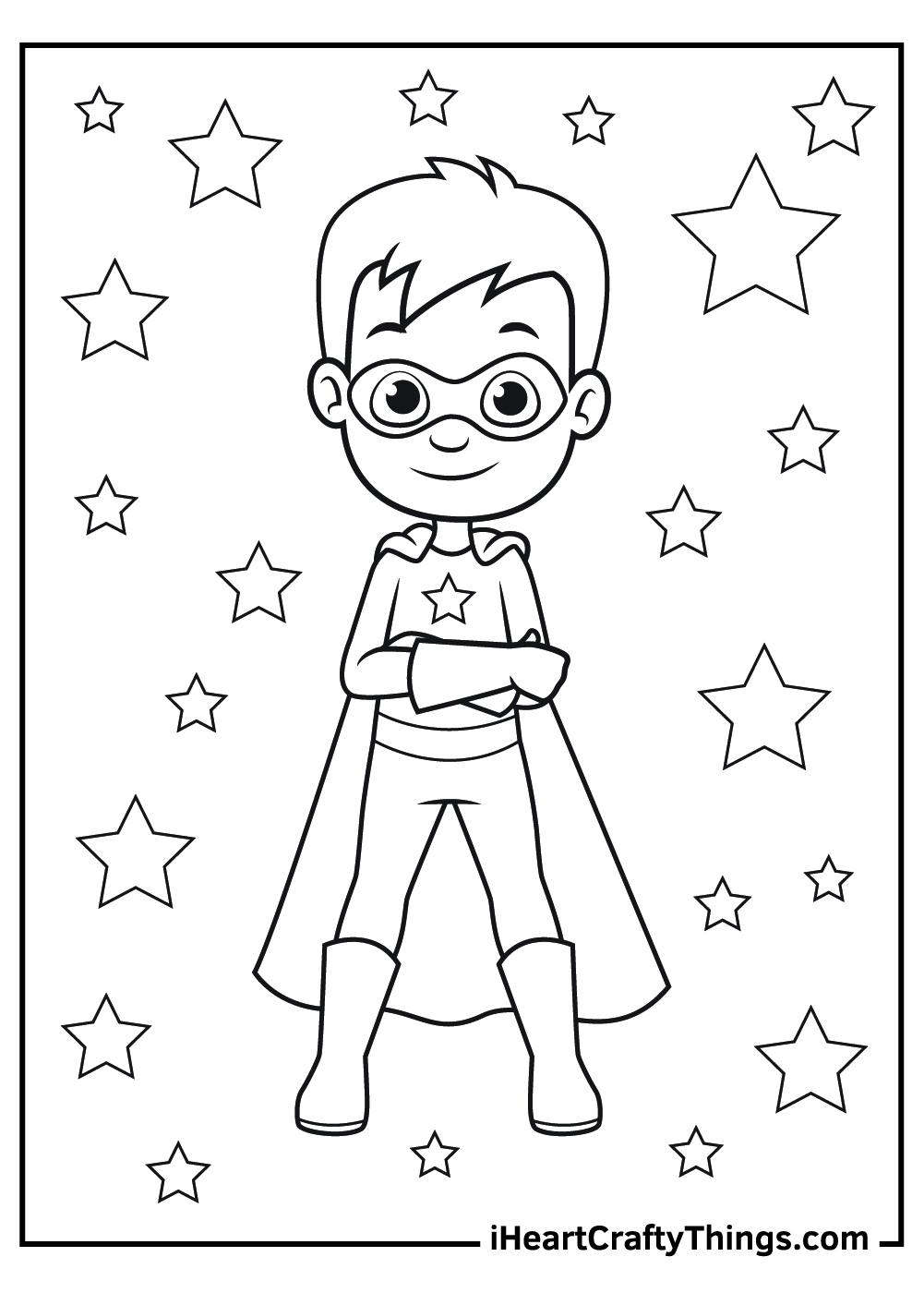 Superhero Printable Template Superhero Printable Template