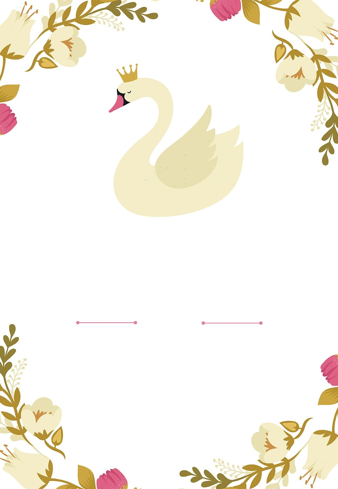 Free Printable Swan Template