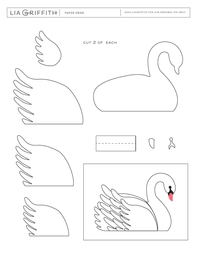Swan Template PDF