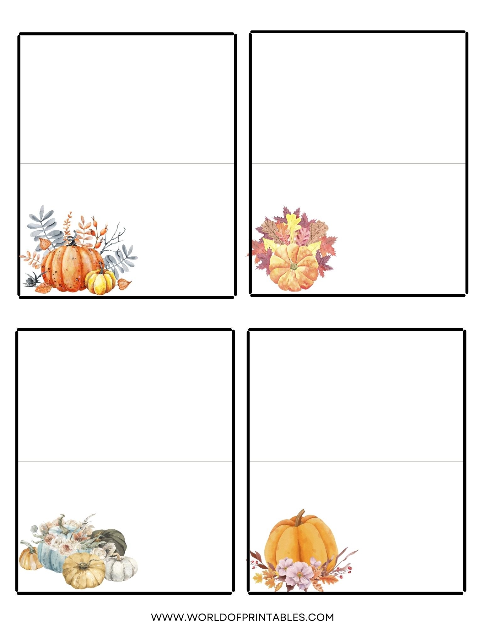 Thanksgiving Place Cards Free Printables Just Customize amp Print 
