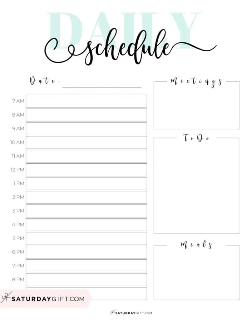 Printable Cute To Do List Template