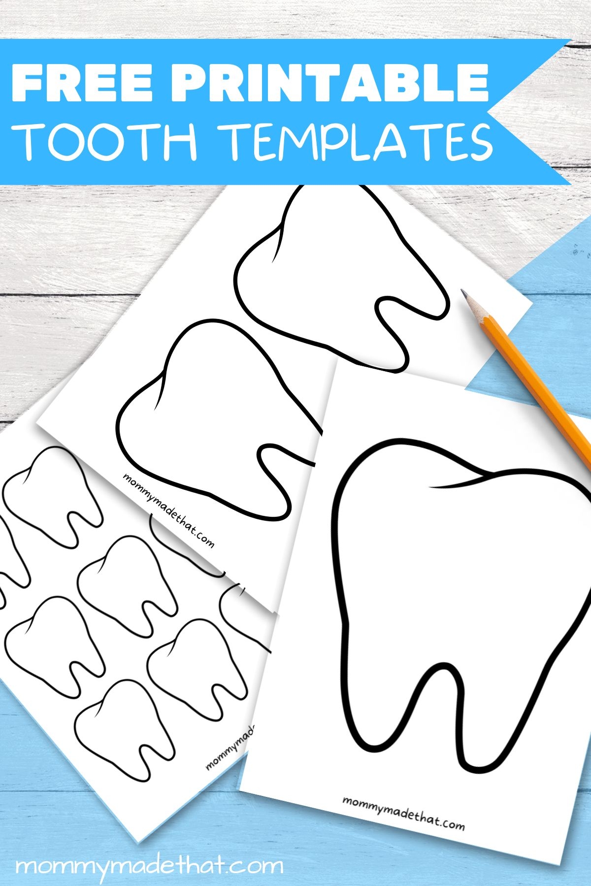 Tooth Printable Template