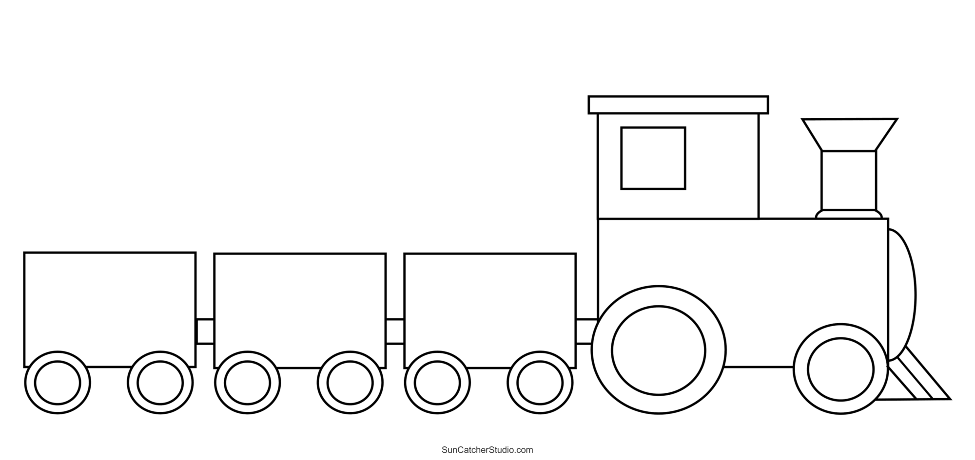 Train Cars And Locomotives Clip Art Patterns amp Templates Free 