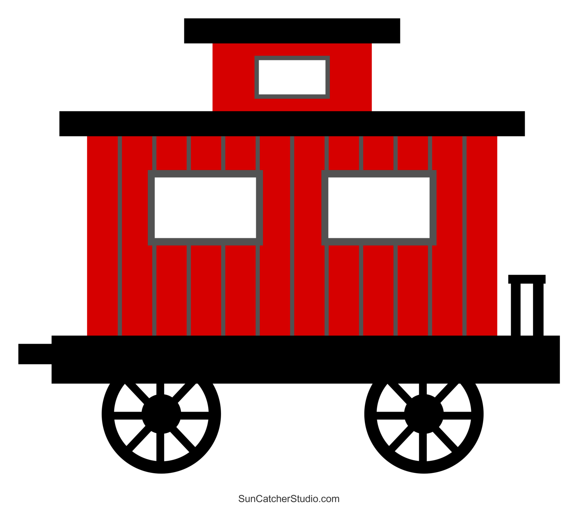 Printable Train Caboose Template