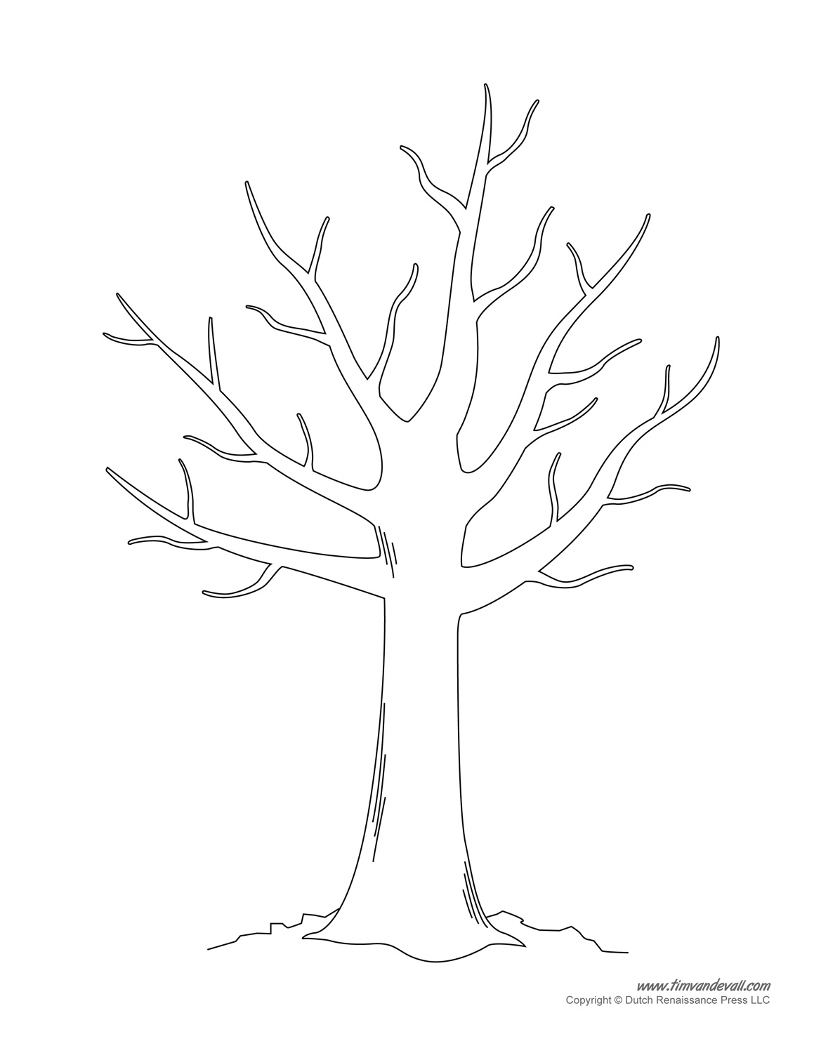 Tree Template Printable