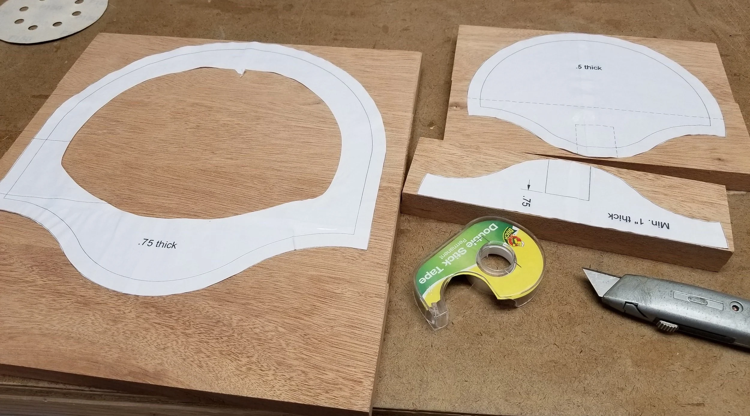 Printable Turkey Fan Mount Template