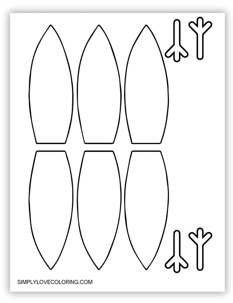 Printable Large Feather Template