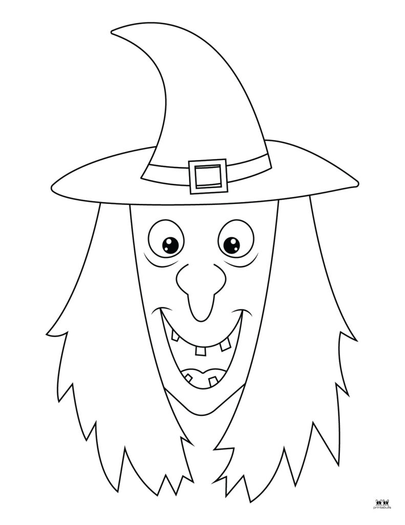Free Printable Witch Face Template
