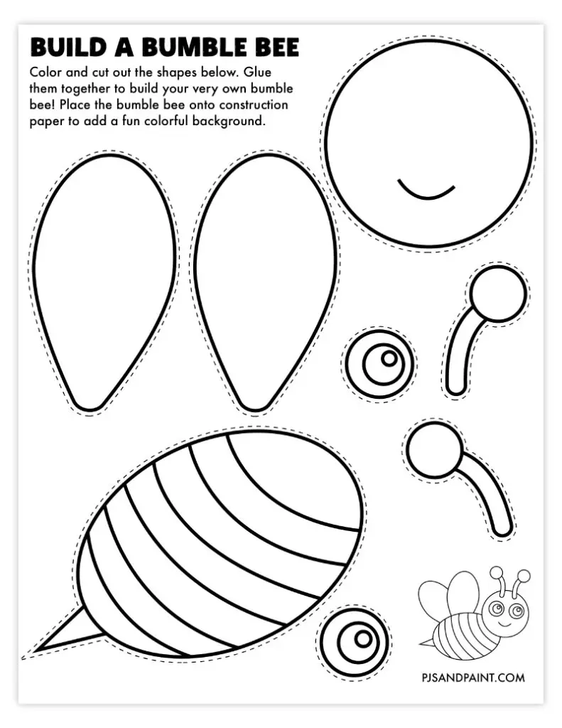 120 Free Printable Build Your Own Crafts Pjs And Paint