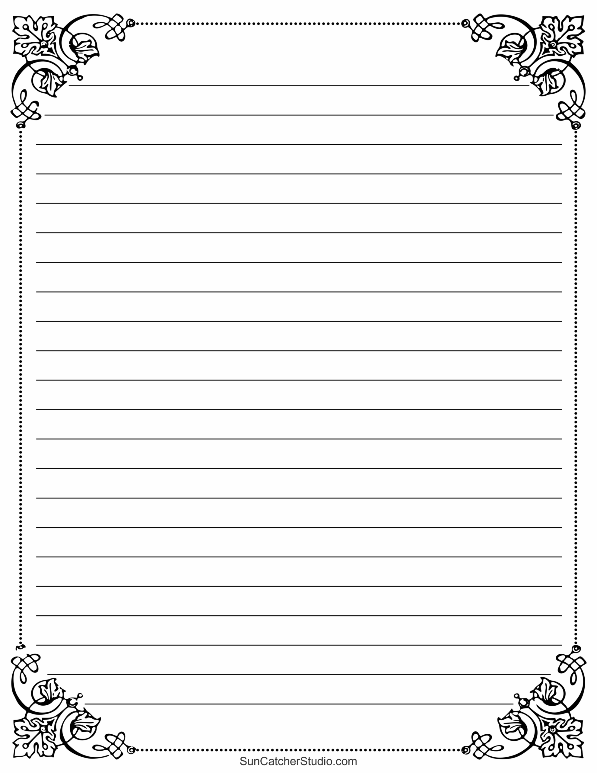 Free Printable Stationery And Lined Letter Writing Paper Free
